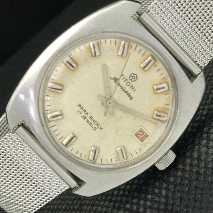 

Б/У TITONI AIRMASTER TITOFLEX ШВЕЙЦАРСКИЕ МУЖСКИЕ ЧАСЫ a314526-1 Sku606-a314526