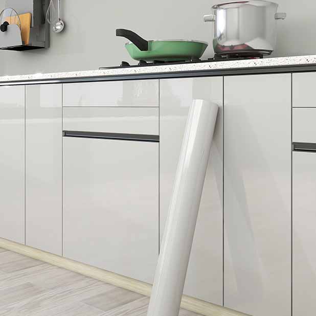 Thickened Waterproof Oilproof Self-Adhesive Marble Vinyl Film Kitchen Cabinet Door Decorative Cover Furniture Renovation Sticker