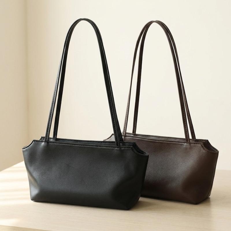 Echt Leer Dames Onderarmtas Klassieke High-End Luxe Schoudertas Europese Amerikaanse Eenvoudige Effen Kleur Fashi Handtas
