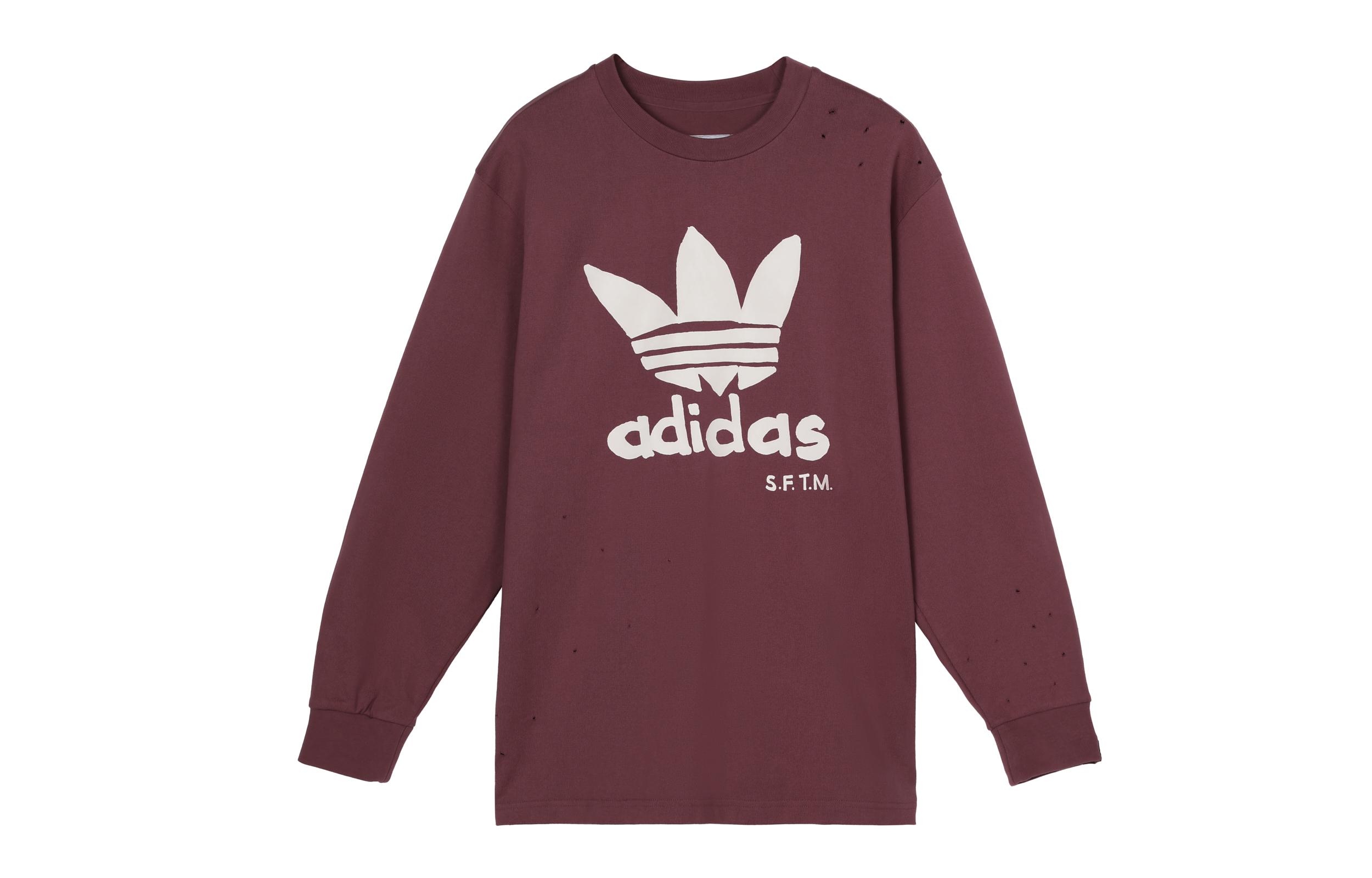 Adidas Originals x SONG FOR THE MUTE T Shirt Unisex Burgundy HS9461 S
