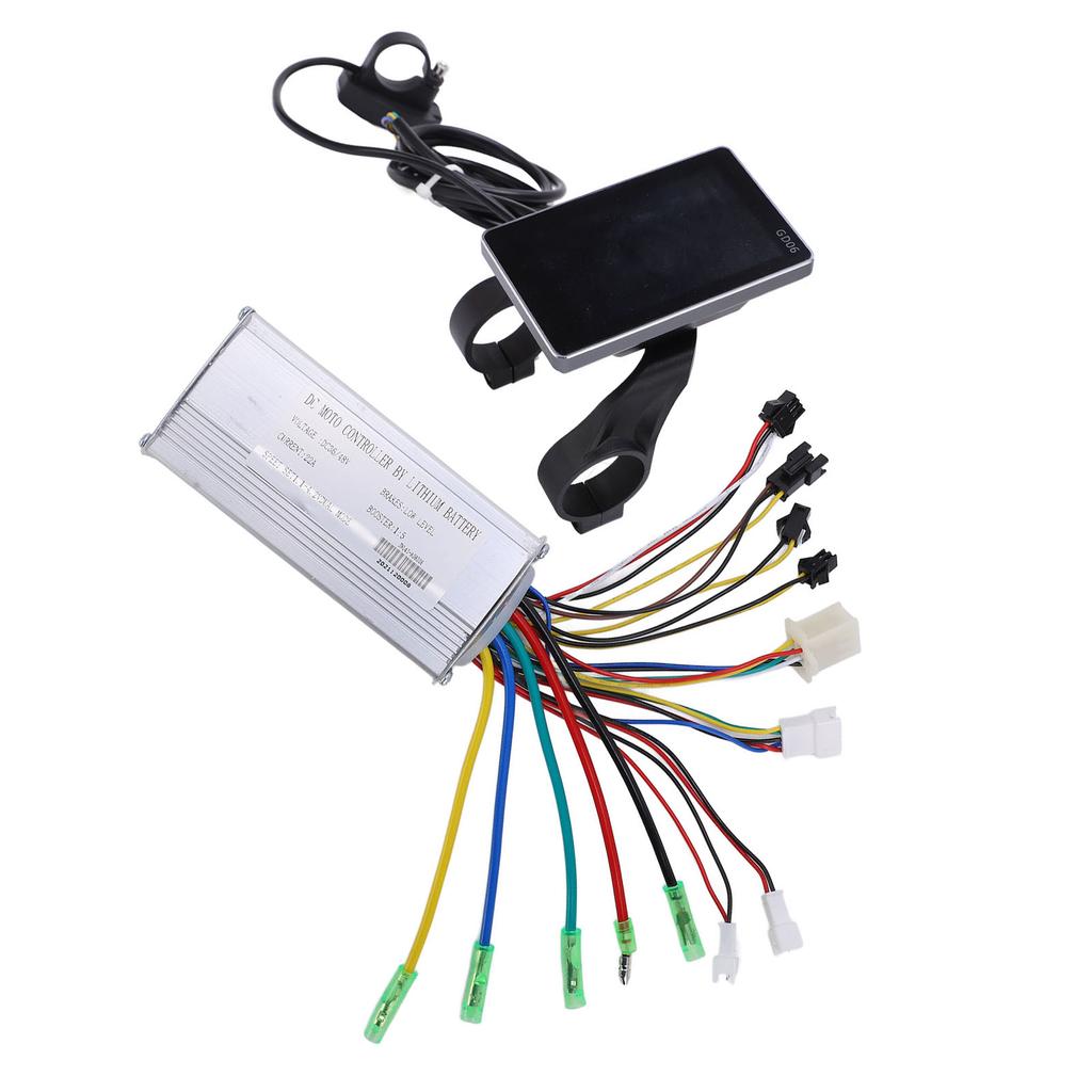 Electric Bike 22A Controller 36V 48V Common Controller with LCD GD063 Display Panel for 500W Motor