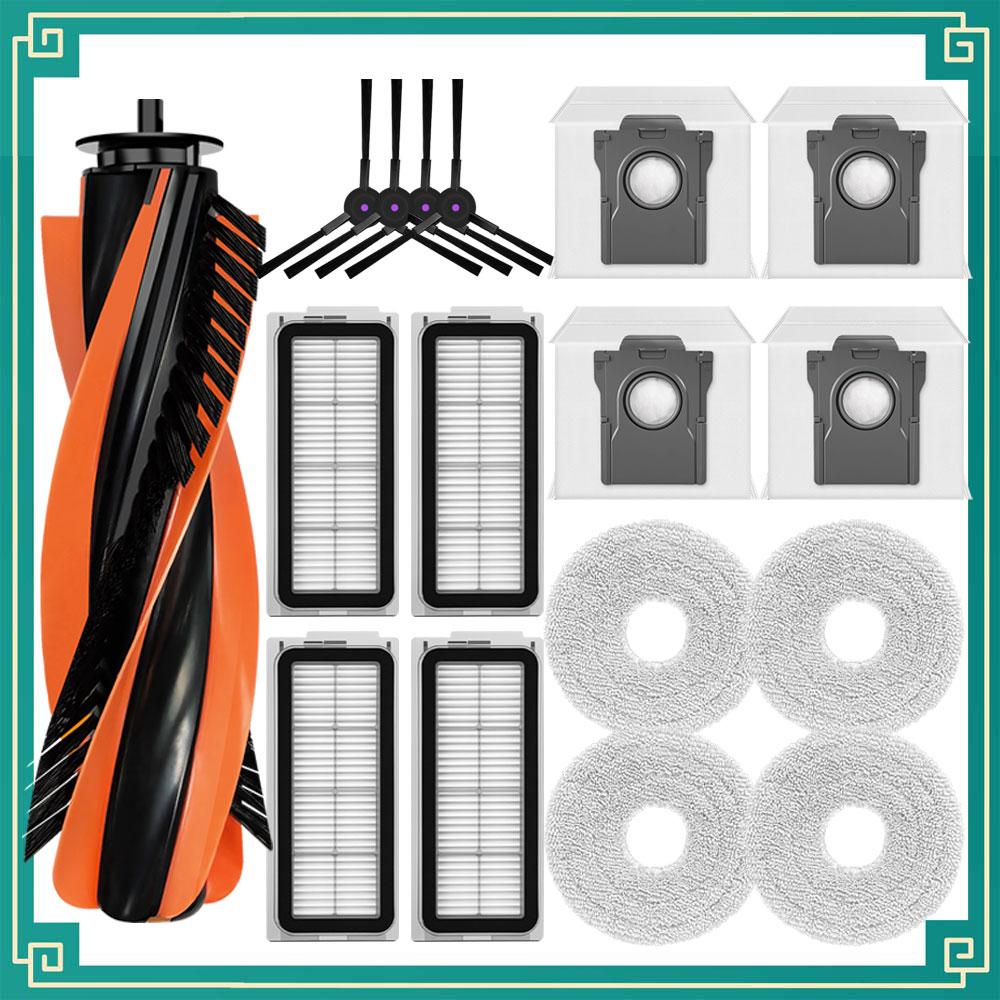 Fit For  Cecotec Conga X70 Robot Vacuum Cleaner Spare Parts Main Roller Side Brush Dust Bag Filter Mop Cloth Accessories