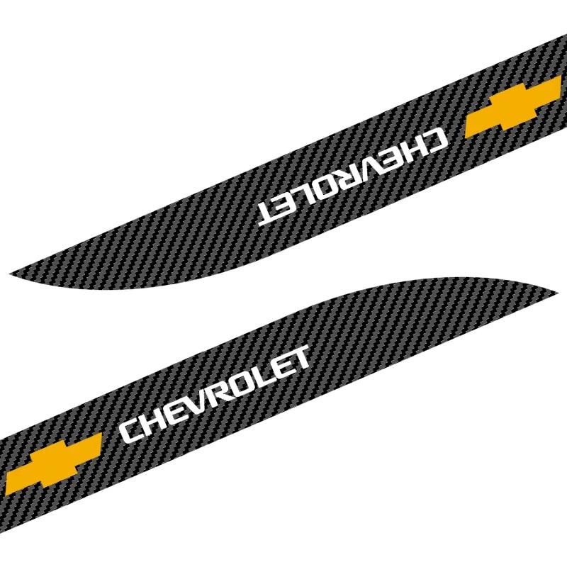 Car Styling 2Pc Car Door Side Stripes Skirt Sticker Body Vinyl Decal for Chevrolet Cruze Captiva Lacetti Aveo Malibu Trax Camaro