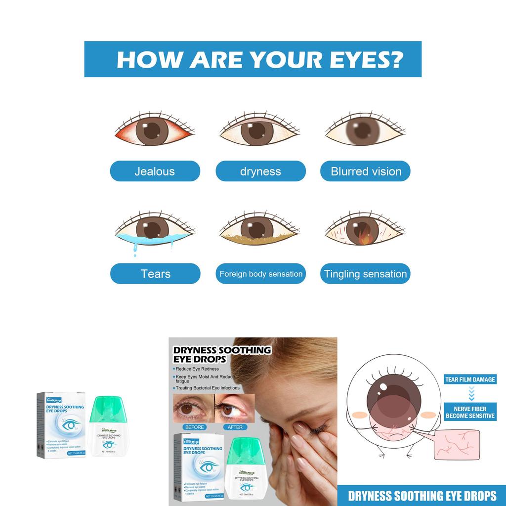 Soothing South Moon Eye Drops For Dry Red Tired Eyes With Gentle Relief
