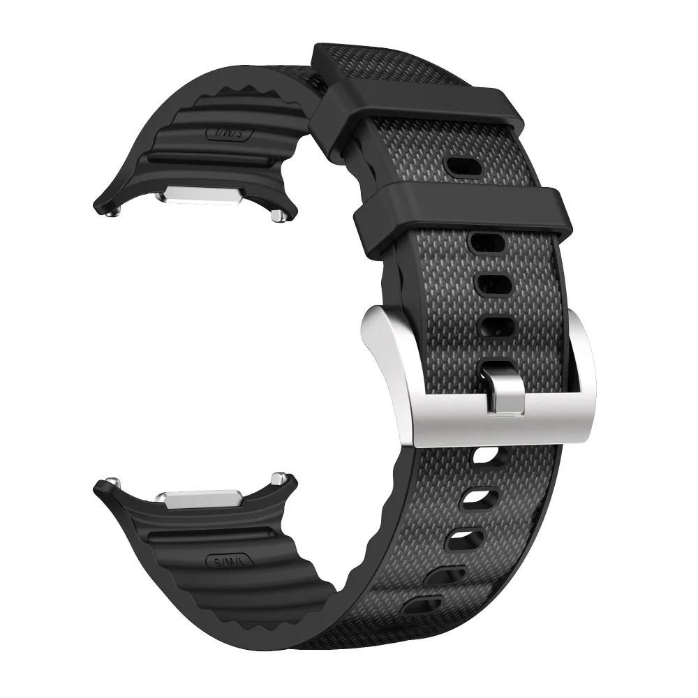 Soft Silicone Sports Band for Samsung Galaxy Ultra Watch 47mm Rubber Luxury Bracelet for SAMSUNG Galaxy ULTRA 7 47MM Men Straps