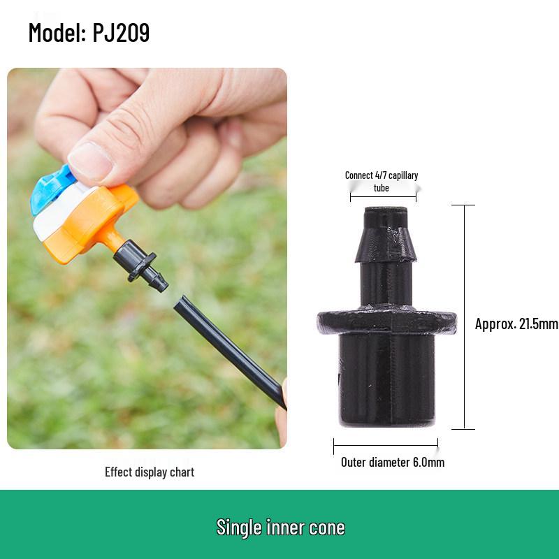 Capillary and Micro-Sprinkler Fittings: Single/Double Hooks, Tee, Straight Connector, Drip Stop, Mountain Bracket, Five-Way, Greenhouse.
