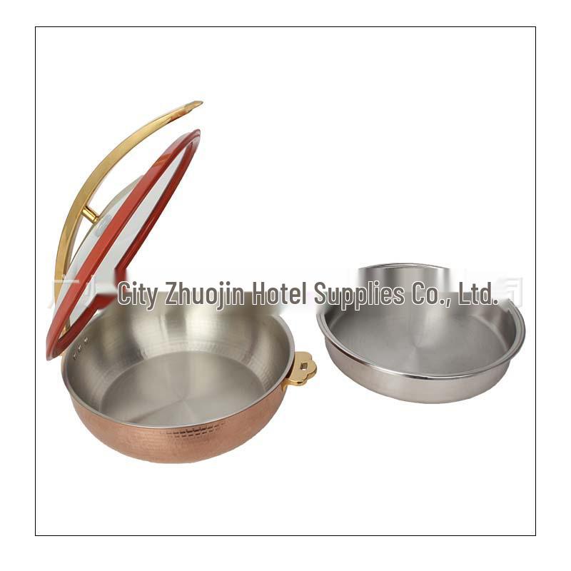 Zhuojin Stainless Steel Hammered Buffet Chafing Dish for Hotel Dining
