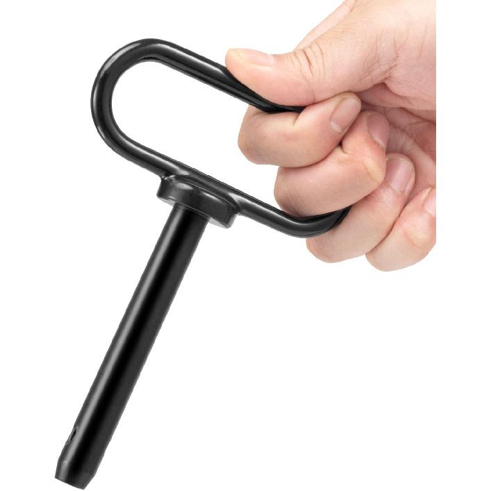 CZC AUTO 2 Pack Hitch Pin 5/8 X 4 Inch For Lawn Mower Trailer, Gate P For Simple One Handed Hook On & Off - Securely Hitch Lawn & Tow Behind