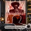 Personalized Wall Tapestry,The Weeknd Custom Printed Name, Fabric Wall Art For Indoor Room Backdrop