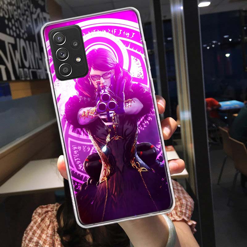 Bayonetta Phone Case for Samsung A54 A57 A37 A17 A14 A15 A12 A24 A34 A55 A35 A25 A52S A07 A05S A04S A22 A32 A72 Galaxy Note 20 1