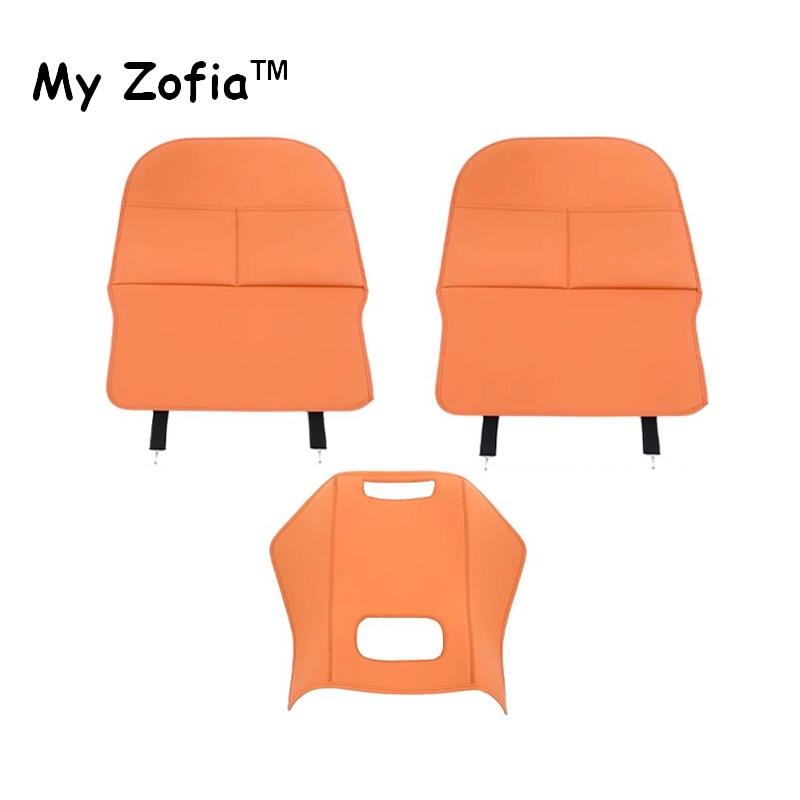 For Xpeng XiaoPeng G9 2023 2024 2025 Car Leather Seat Kick Mats Pad Rear Seat Protection Scratch Dirt Resistant Auto Accessories