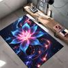 Vibrant cosmic flower energy carpet Yoga living room room decor children's crawling mat doormat area rug games mat