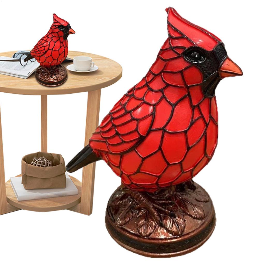 Bird Desk Lamp Resin Bird Lamps for Home Decor Art Decoration Tabletop Light with Soft Glow for Dormitory Offices Desktop