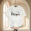 Herren Baumwoll T-Shirt Kurzarm Rundhals Lässig Einfarbig Basic T-Shirt Top Sommer Atmungsaktiv Bequeme Kleidung für den täglichen Gebrauch