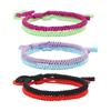 2 Pcs Friendship Bracelets Hand-woven Braided Rope Adjustable Woven Bracelet Symbolic Colors for Meaningful Unity Symbol