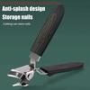 Anti-Splash Nail Clipper, Stainless Steel Toenail Pliers, Manicure Tools Professional Super Sharp Slanted Nail Clippers