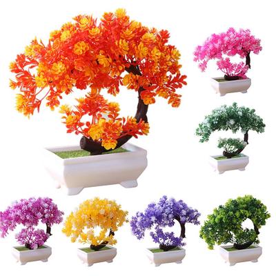 Simulation gefälschter Topf-Bonsai-Baum, künstliche Pflanze, Schreibtisch-Ornament, Heimdekoration