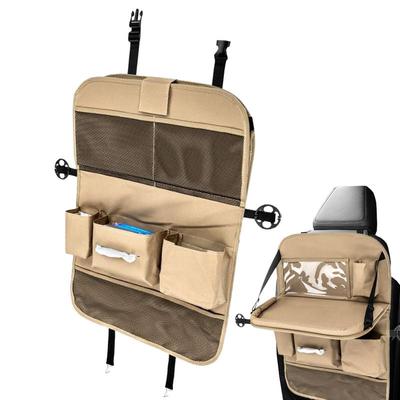 Organisateur de Siège Arrière de Voiture Pliable Tissu Oxford Sac de Rangement Derrière le Siège de Voiture Panneau Haute Résistance Installation Facile Multifonctionnel
