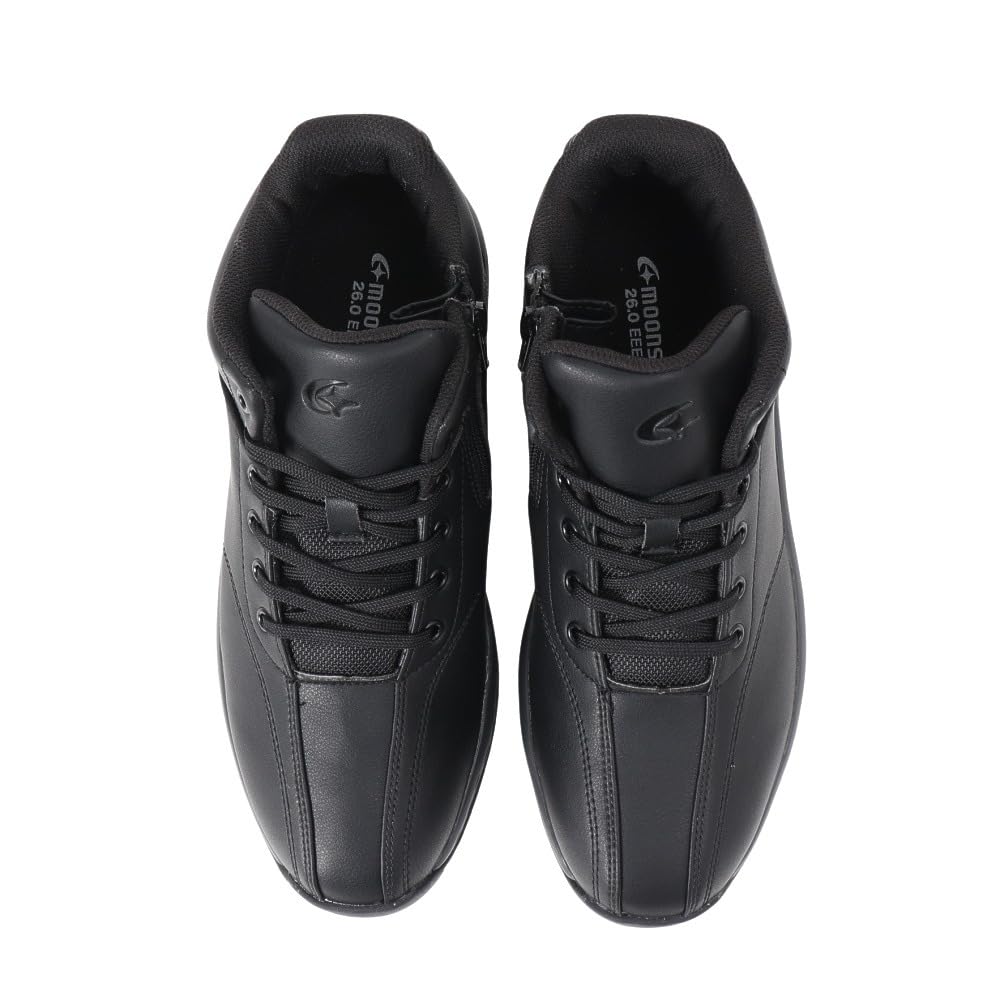 Supristo Function Grip SPLT FGM101 Snow Boots with Cold and Size Men's Zipper, Weather, Waterproof, Non-Slip, Black, 26.5cm