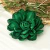 1pc Hand-burnished Satin Fabric Flower Brooch, Versatile Women's Fashion Pin for Daily & Festive Wear, Elegant Gift