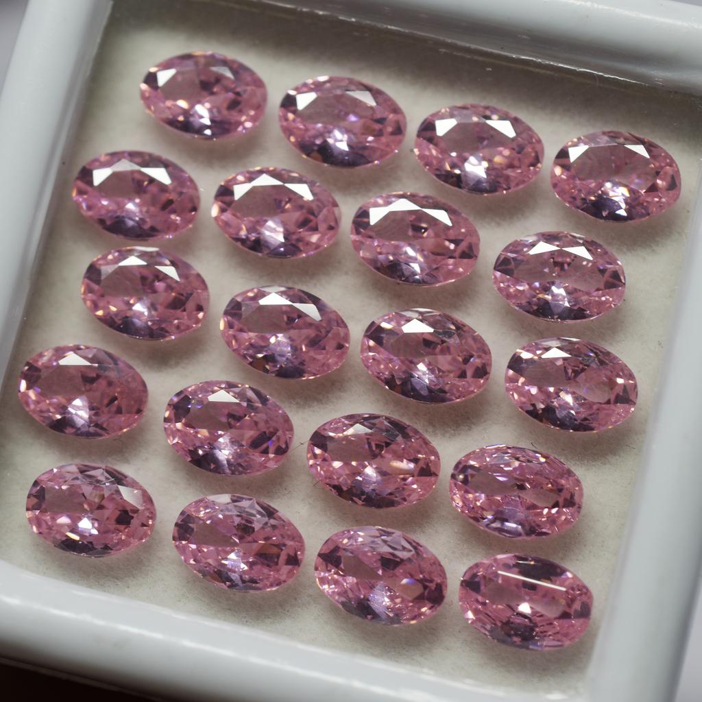 CERTIFIED Pink Sapphire Natural Oval Cut Gemstone Lot Ring Size