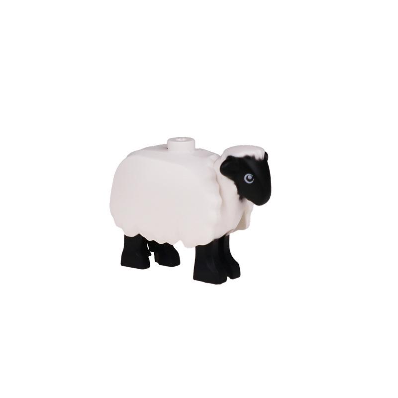 

Cute Animals Sheep with Black Head and Legs and Eyes Pattern 74188pb01 Constructing Block Toysets My Own Creation Kids Toys 1PC