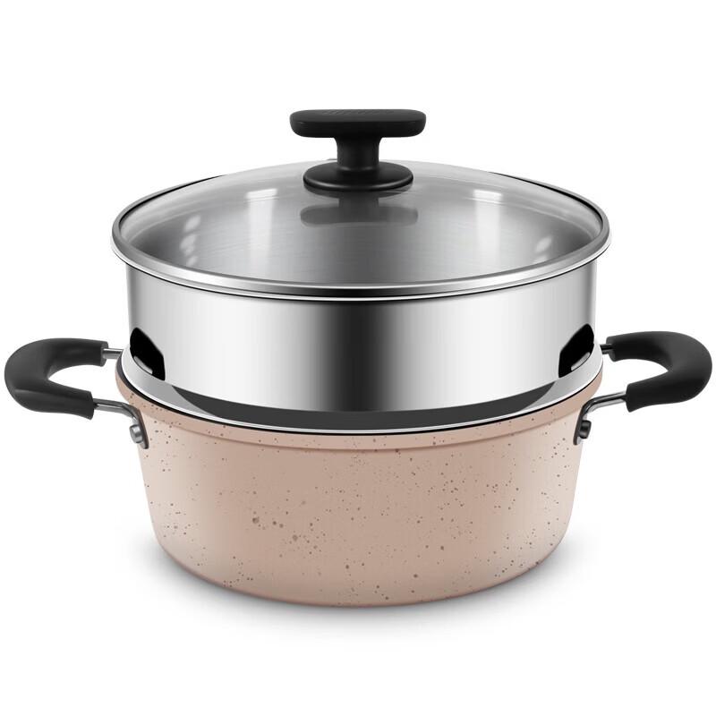 COOKER KING 24 см Антипригарная пароварка и кастрюля