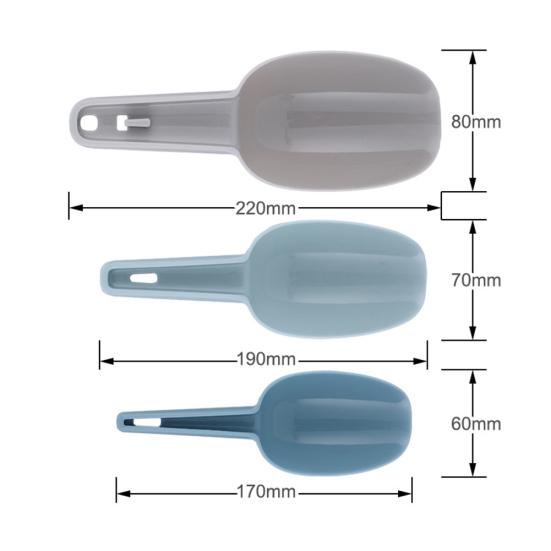3Pcs Measuring Scoop Kitchen Food Coffee Bean Flour Cereal Popcorn Spoon Shovel Sale Goods