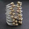European & American 18K Gold-Plated Stainless Steel Bracelet with Zirconia