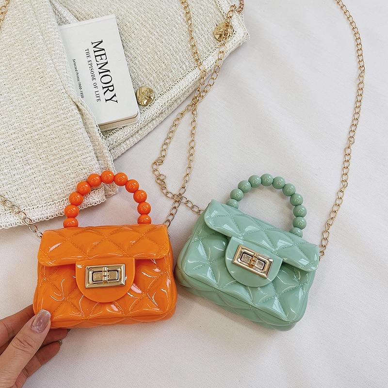 Popular Super Hot Transparent Jelly Bag Portable Mini Bag Children's Small Bag Girls Cute Small Satchel