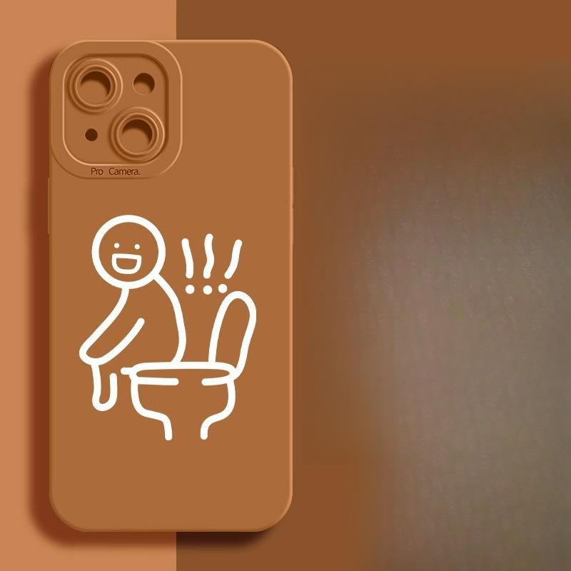 

Мультяшный чехол подходит для iPhone 16, чехол для телефона 15plus, матовый 14 силиконовый 13, мини-защитный чехол 12promax Apple 6G/6S Universal