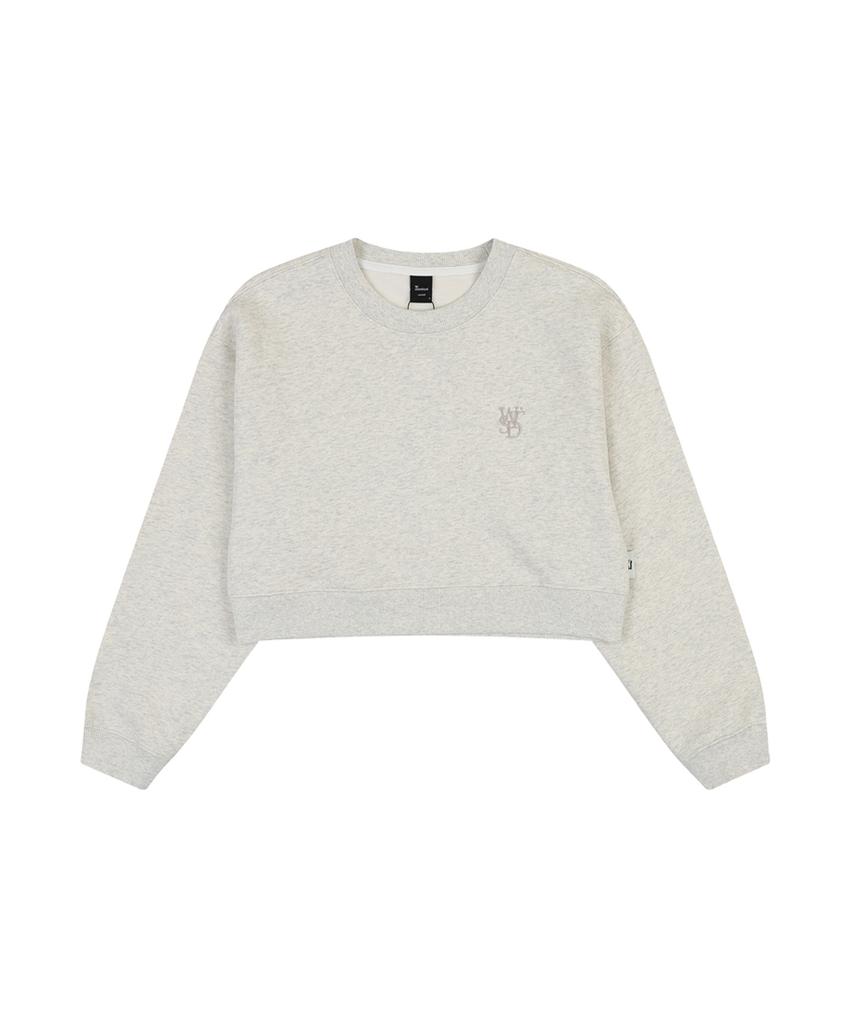 W STANDARD Crop Sweatshirt [3 Colors]