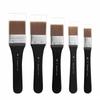 Acrylic & Watercolor Nylon Flat Brush with Birch Handle