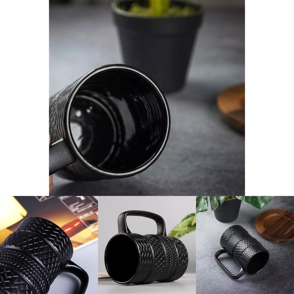 Creative Tire Mug Large Capacity Ceramic Cup Unique European Style Office Mug