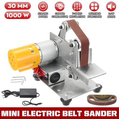 20/30mm Mini Elektrische Band Sander DIY Polieren Schleifen Maschine Multifunktionale Grinder Band Sander Cutter Kanten Spitzer