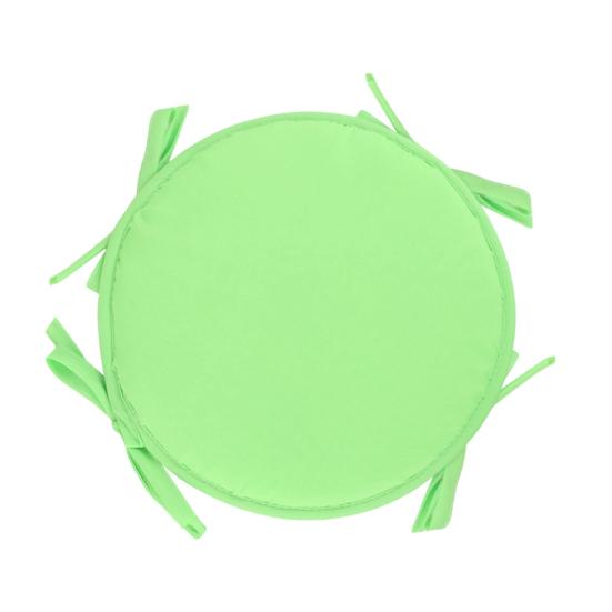 Round Chair Seat Pad Solid Color Seat Cushion 15 Inches Circular Chair Cushion with Straps for Indoor Outdoor Garden Patio Office Use