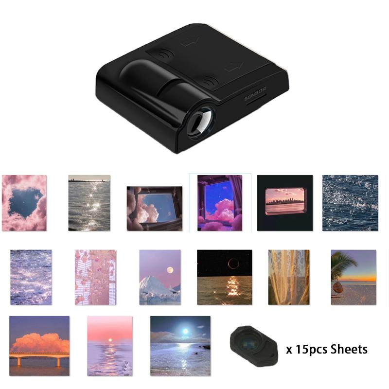 Christmas Projection Lamp Earth Sun Beach Galaxy Landscape Sunset Projector Novelty Atmosphere Light Christmas Photo Props