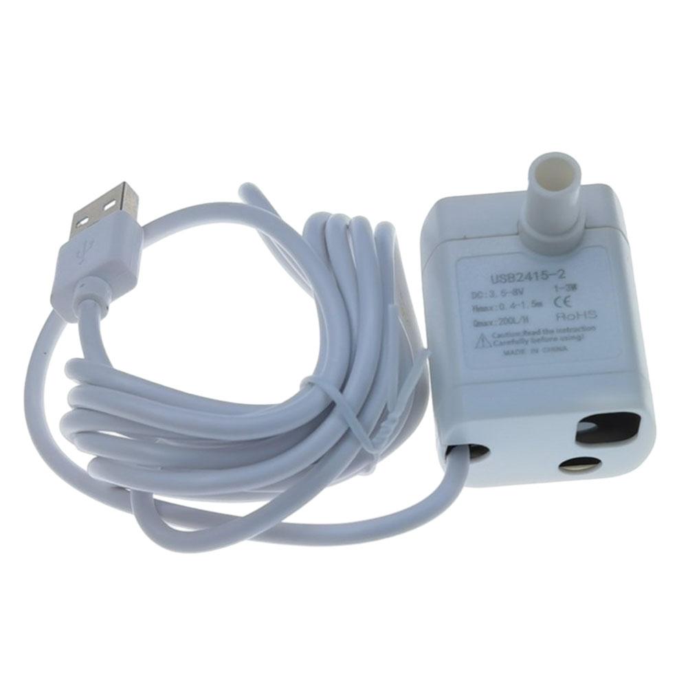 USB Submersible Pump Water Feature Pump 200L/H Output Aquarium Pump Ultra-quiet Fountain Fish Tanks For Fish Tanks