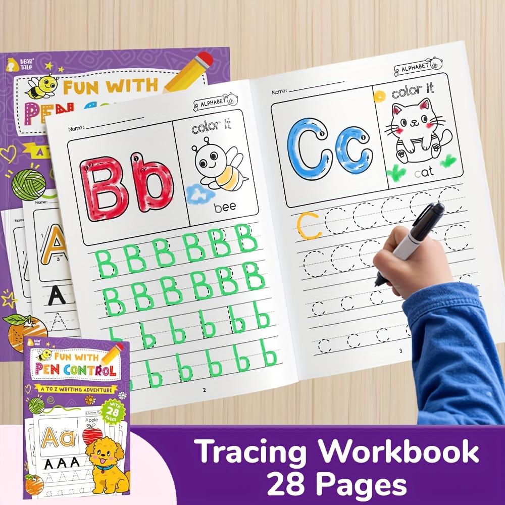Preschool Learning Activities Educational Workbook Alphabet Letter Tracing Color Books for Kids ABC Busy Book for Boys Girls