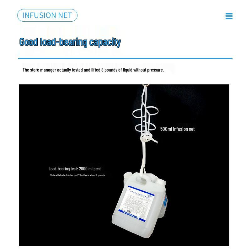 Hängende Netzsäcke für Infusionsflaschen - 50/100/250/500ml