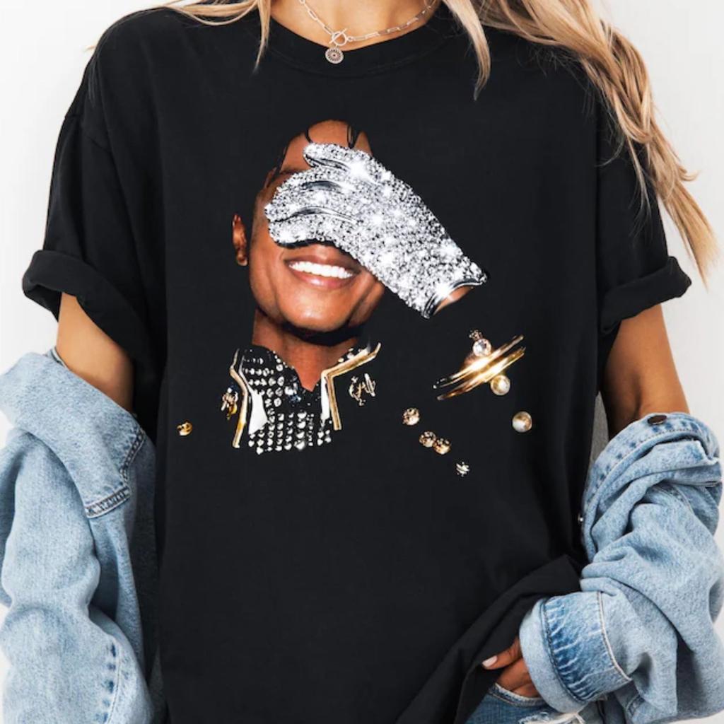 Michael Jackson King Of Pop Vintage Graphic Tee Iconic Music Legend Unisex Shirt