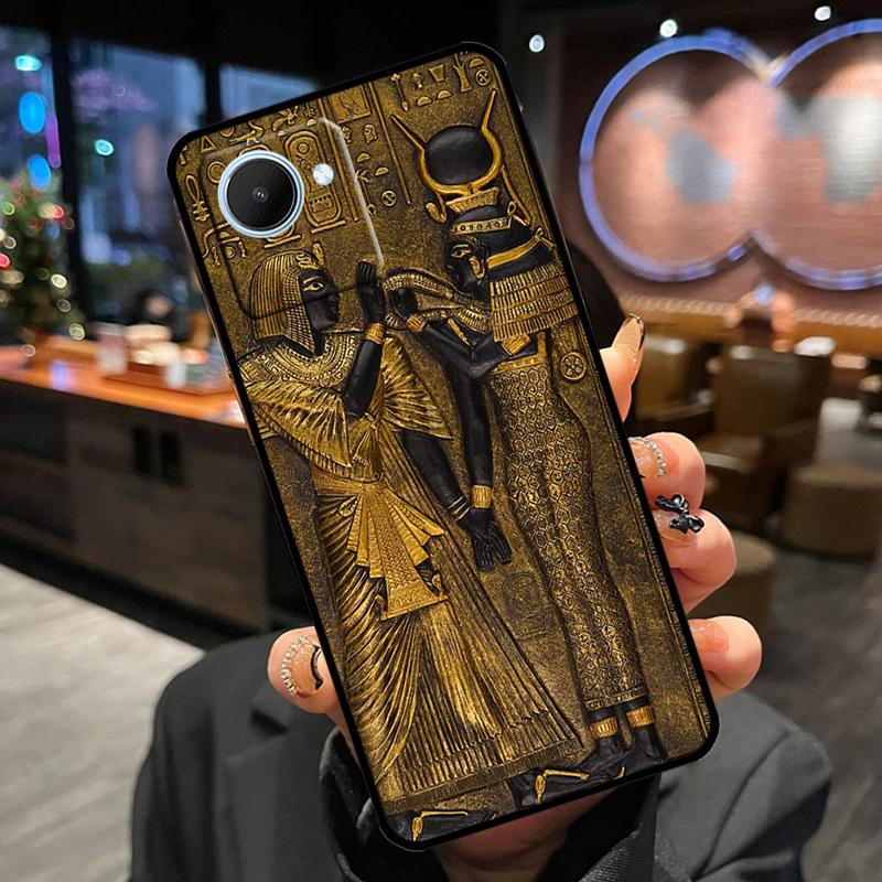 

Чехол-фреска Фараон Египта для Realme 13 Pro Plus 12 11 14 15 GT6 GT7 Pro C15 C35 C53 C55 C61 C63 C65 C67 C71 C75 Realme C65 4G
