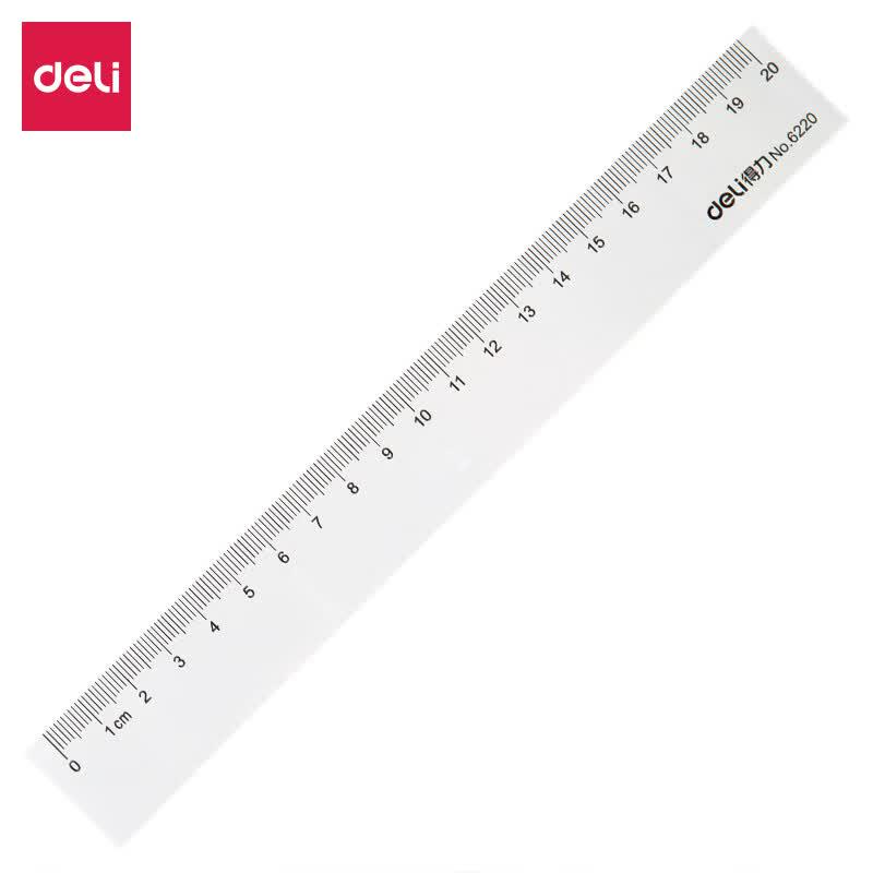 Deli 20cm Straight Ruler