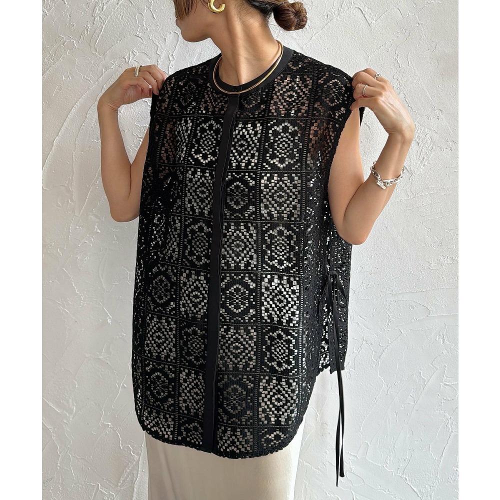 Dimanaf 2025 Summer Shirt Women Lace Blouse Sleeveless  Fashion Tops Tees Loose Tees New White