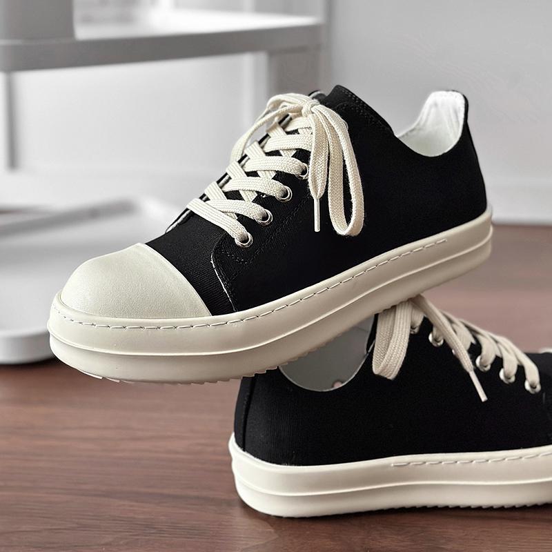 Fashion Luxury Men Thick Bottom Outdoor Sneakers Genuine Leather Antiskid Hiking Walking Shoes Brand High Quality Lace-Up Skate Shoe Men