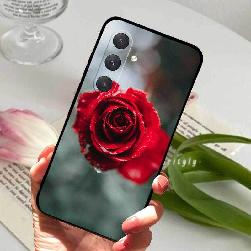 For Samsung A54 5G Case Protective Cartoon Black Soft TPU Silicone Phone Case For Samsung Galaxy A54 Cover Fundas Bumper Bag
