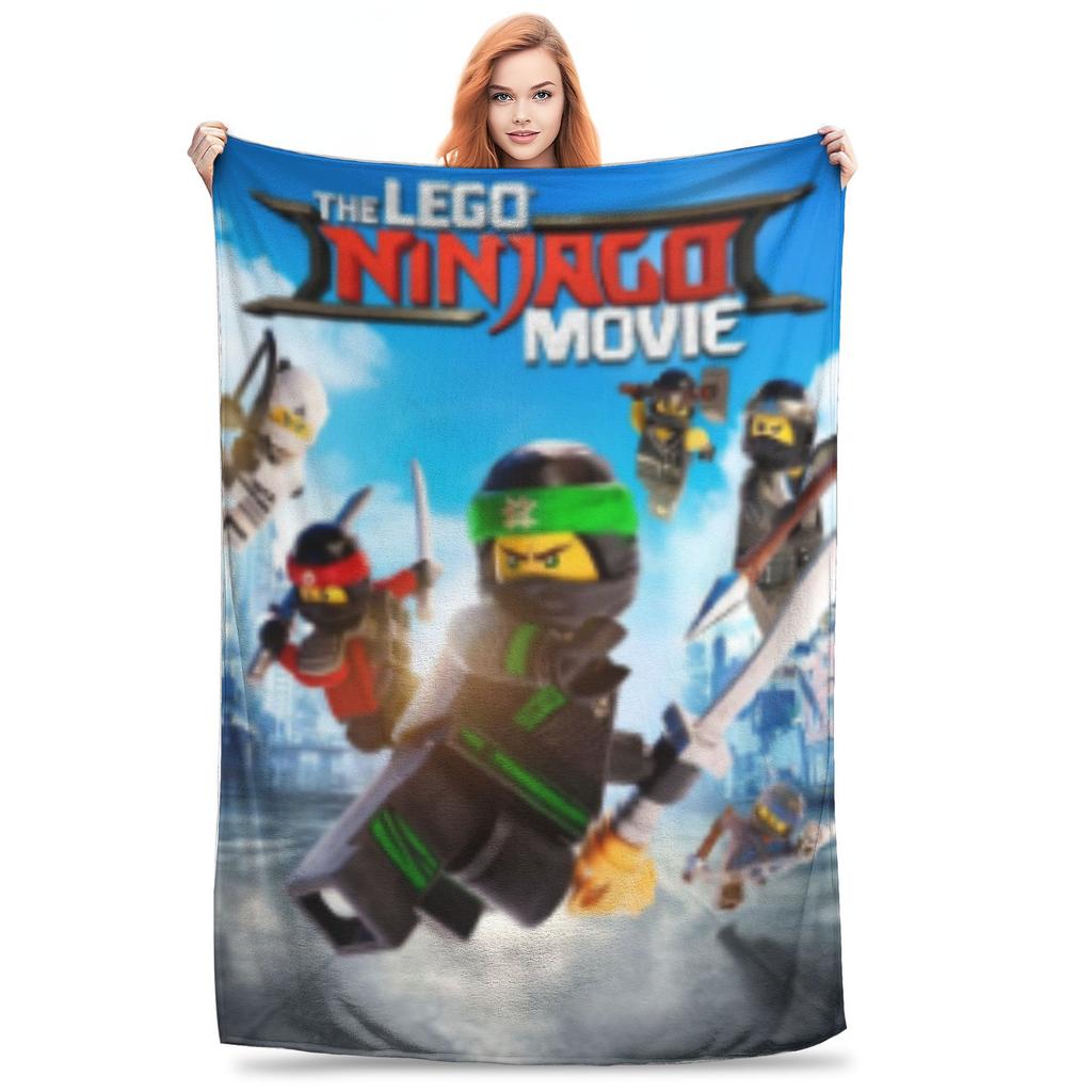 Ninjagos Blanket Cover  Flannel Throw Blankets Airplane Travel Decoration Ultra-Soft Warm Bedspreads
