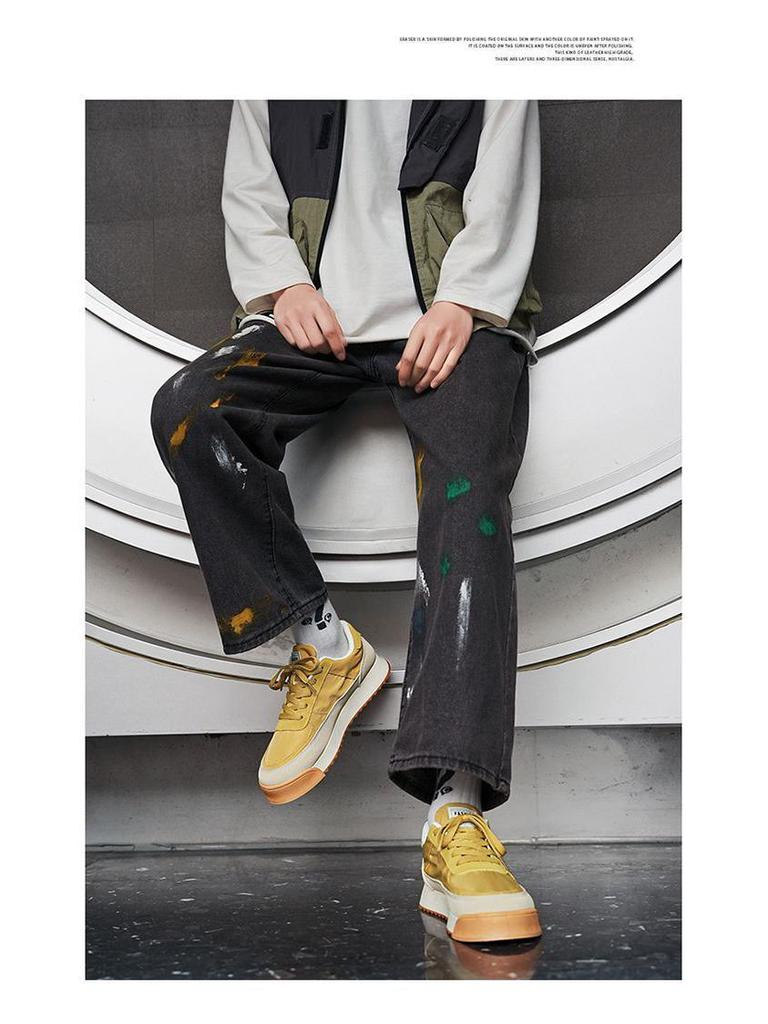 Forrest Gump Men's Breathable Summer Casual Sneakers with Thick Sole and Height Boost