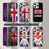 Flag Union Jack British UK Magnetic Wireless Charging Black Phone Case For iPhone 17,16,15,14,13,12,11,Pro,Max,Plus,Mini,SE4,E