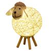 LEDs Night Light for Kids Cute Sheep Yarn Ball Design Hand Woven Lampshade Moon Lamp Nursery Lamp USB Baby Nightlight